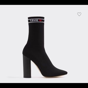 Also black sock heels